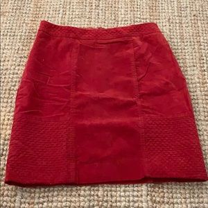 Suede corduroy mini skirt Anthropologie